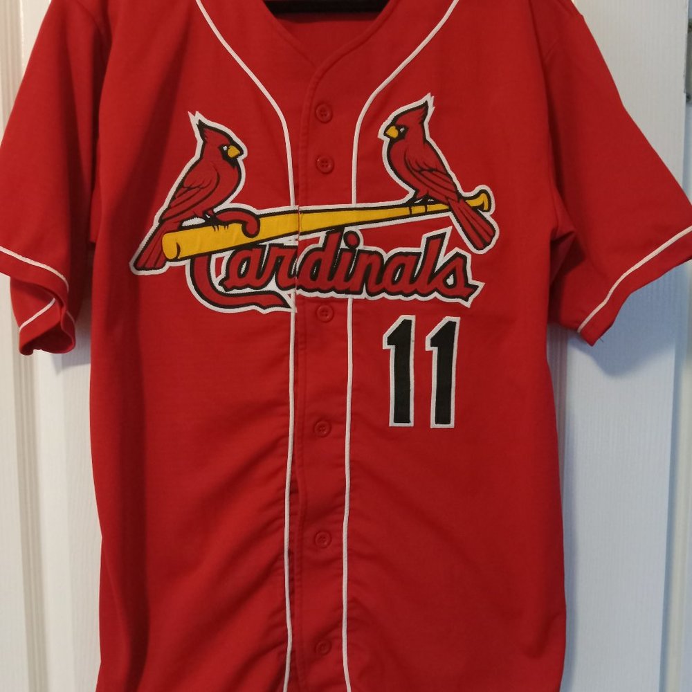 MLB Team Work Arizona Cardinals #11 Red Baseball Athletic Apparel Jersey